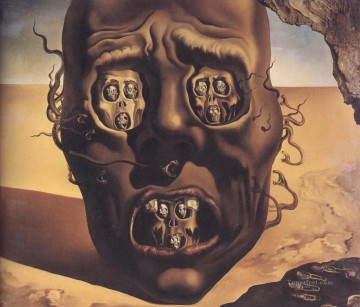 Surrealismo Painting - El rostro del surrealismo bélico